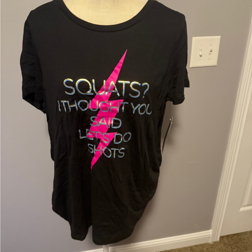 Torrid Black Graphic T-Shirt open back